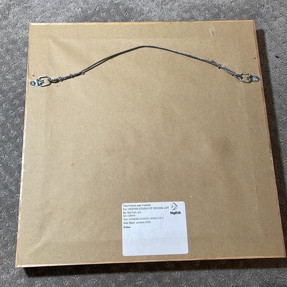 2 Mary Beth Zeitz Limited Edition Prints Cooking School Sign Framed Art - Picture 9 of 13